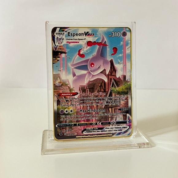 Pokemon Espeon VMAX 270/264 METAL GOLD CARD Collectible/Gift/Display - Picture 1 of 3